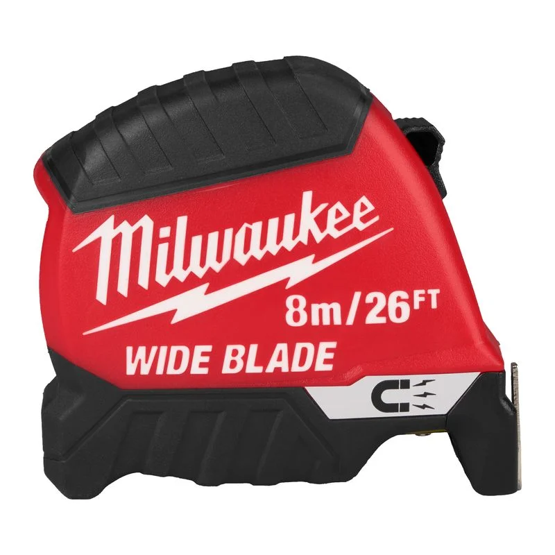 Milwaukee Měřící pásmo WIDE BLADE Magnetic (Gen 2) 8m/26ft-35 Omezená Nabídka